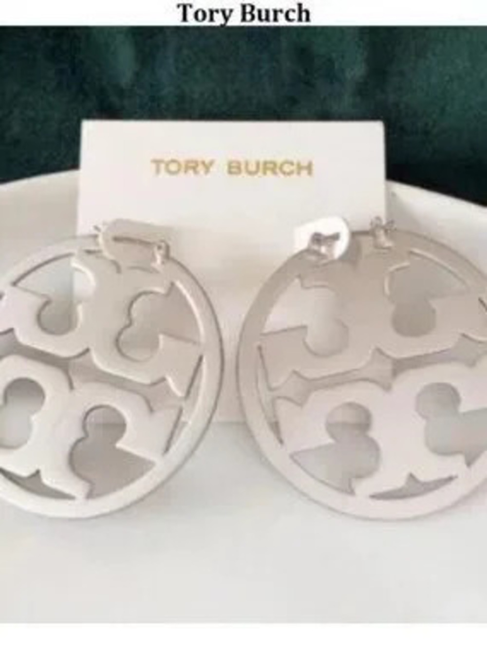 Tory Burch Silver hoop earrings
